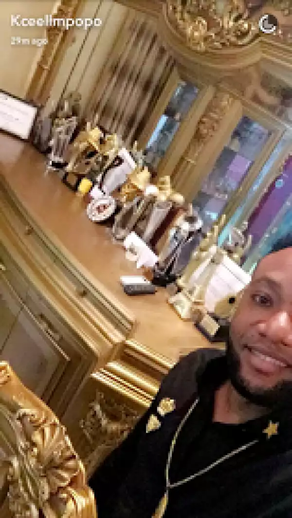 KCee shows off his numerous awards